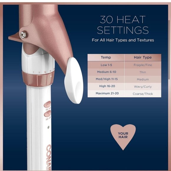 1 inch CONAIR curling iron & Heat Resistant Silicone Mat Pouch - Picture 7 of 7